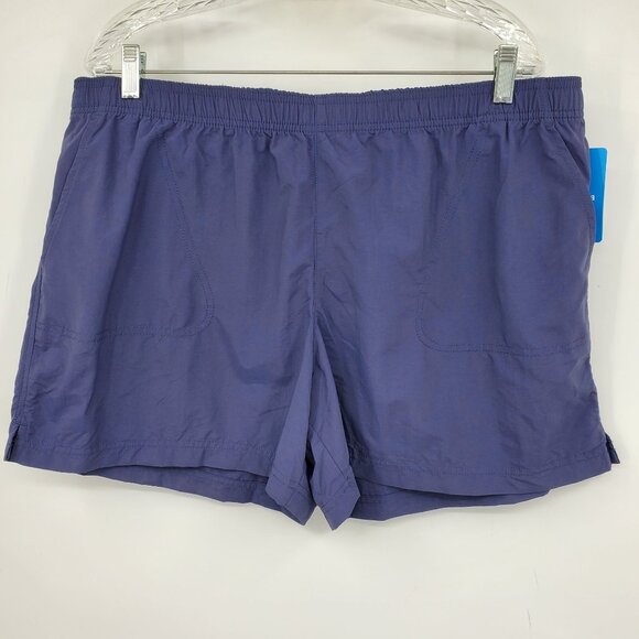 NWT Columbia Women's Sandy River Navy Blue Outdoor Hiking Swim Water Shorts XL 5 - Picture 1 of 9